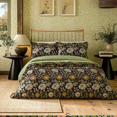 Downtown Morris and Co Blackthorn Duvet Set - Pink and Rose - Super King