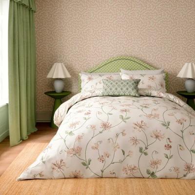 Downtown Sanderson Options Honeysuckle and Sweetpea Duvet Set - Double In Pink