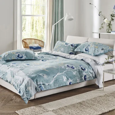 Downtown Designers Guild Manohari Duvet Set - Blue - King