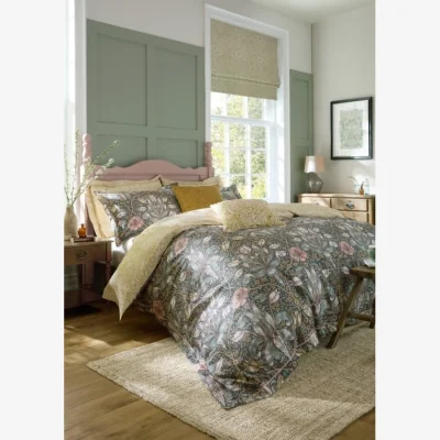 Downtown William Morris At Home Spring Thicket Duvet Set - Mineral - King