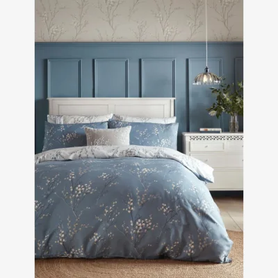 Downtown Laura Ashley Pussy Willow Duvet Set - Dark Seaspray - Super King