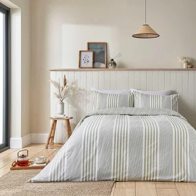 Downtown Helena Springfield Hannah Duvet Set - Sage Green - Double