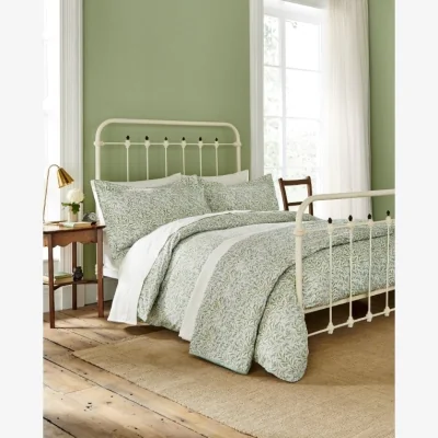 Downtown Morris and Co Willow Bough Duvet Set - Sage - Single