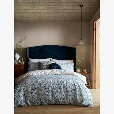 Downtown William Morris At Home Sunflower Duvet Set - Ink - Double In Blue