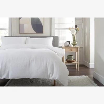 Downtown The Lyndon Company Tilly Texture Duvet Set - White - Single