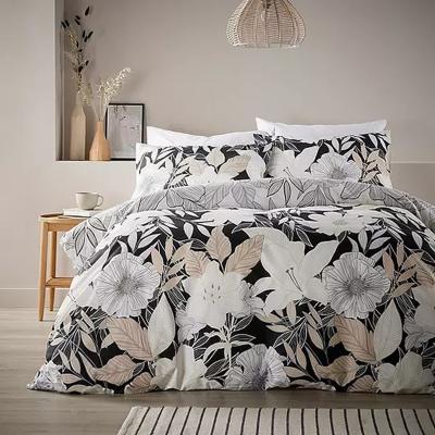 The Range Linear Bouquet Essentials Quilt Cover Set - Black/Multi / Double