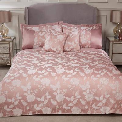 The Range Butterfly Meadow Jacquard Floral Bedding - Pink / King