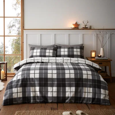 The Range Finlay Check Duvet Set - Superking