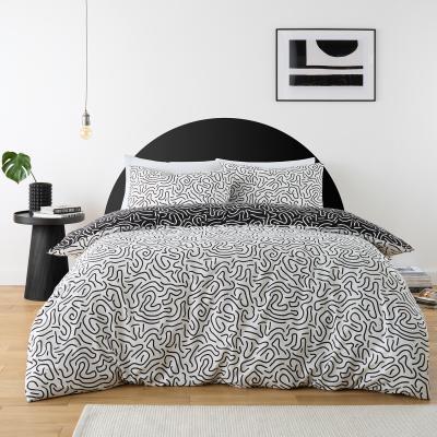 The Range Berlin Doodle Bedding Set - White / Single