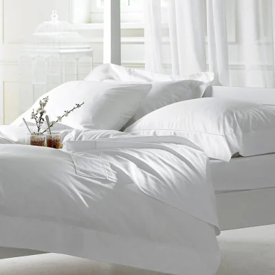 The Range Bellissimo 400 TC Cotton Duvet Set - White / King / 2 Pillowcases