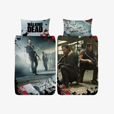 The Range The Walking Dead Rick & Daryl Reversible Duvet Set - Multicoloured