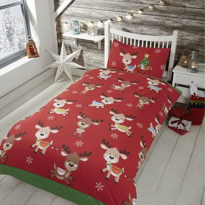 The Range Rudolph  Friends Polycotton Duvet Set With Pillowcase - Multicolor