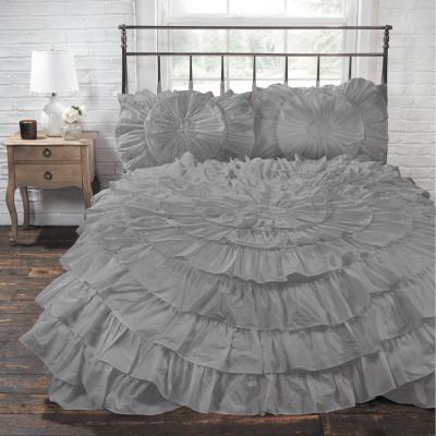 The Range Naya Bohemian Polycotton Duvet Set With Pillowcase - Silver / King