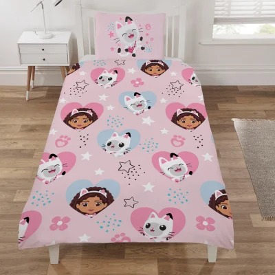 The Range Gabbys Dollhouse Heart and Stars Duvet Set