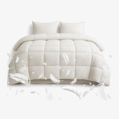 The Range Luxury 13.5 Tog Winter Duck Feather & Down Duvet - T240 Down-Proof 100% Cotton Hypoallergenic Quilt - King