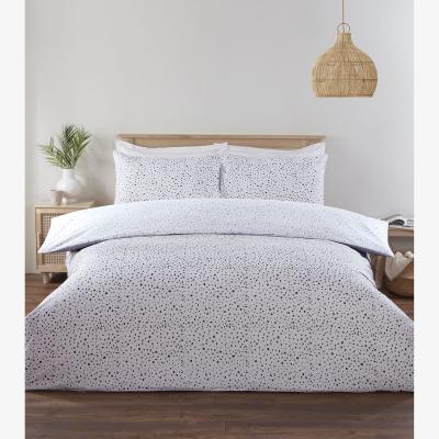 The Range Dotty Duvet Set - White / King