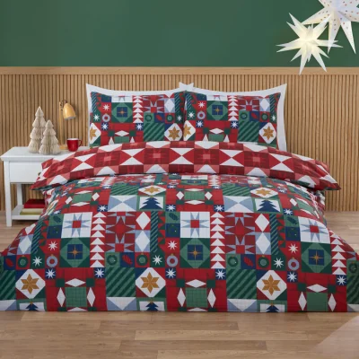 The Range Novie Patchwork Duvet Set - Multicolour / Superking