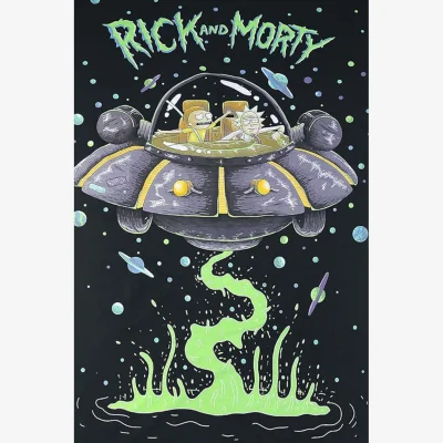 The Range Rick And Morty UFO Reversible Duvet Set - Multicoloured
