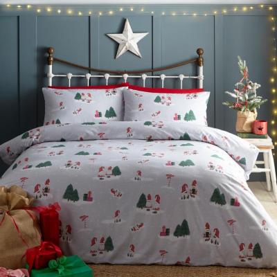 The Range Gonkville Duvet Cover Set Christmas Gonk Bedding - Grey / Single