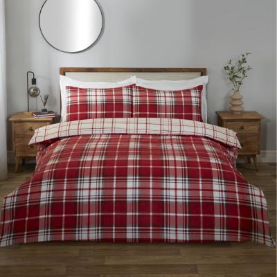 The Range Balmoral Check Duvet Set - Red / King
