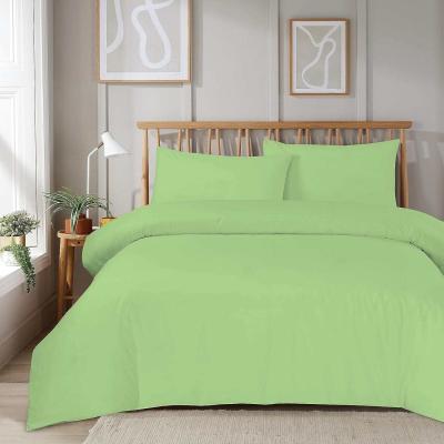 The Range Super Soft Plain Duvet Set - Sage Green / Double