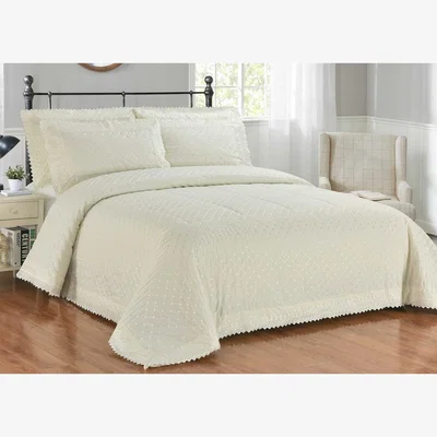 The Range Richmond Polycotton Polka Dot Duvet Set With Pillowcase - Ivory / Double