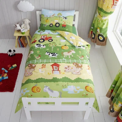The Range Farm Friends Bedding - Green / Junior