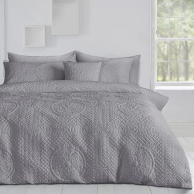 The Range Deluxe Quilted Grandeur Pinsonic Duvet Set - Grey / 1.46kg
