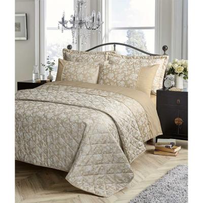 The Range Kew Woven Jacquard Duvet Set - Gold / King