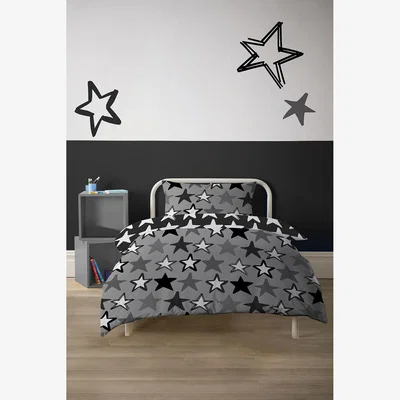 The Range Sketched Stars Duvet Set - Monochrome