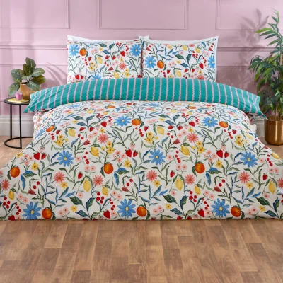 The Range Valencia Seersucker Duvet Set - Superking