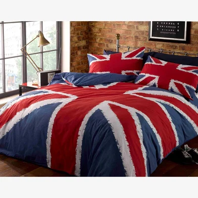 The Range Union Jack Polycotton Reversible Duvet Set With Pillowcase - Multicolor / Single