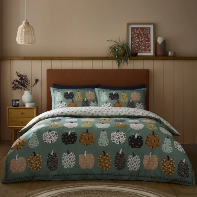 The Range Pumpkin Patch Duvet Set - Green / King