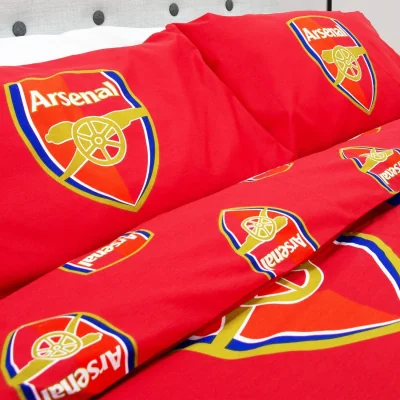 The Range Arsenal FC Gunners Reversible Crest Duvet Set - Multicoloured / Paper