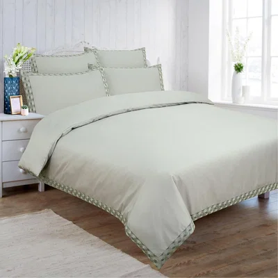 The Range Decorative Wave Duvet Cover Sets and Pillowcases - Silver