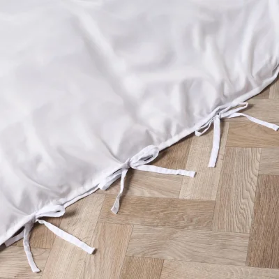 The Range OHS Bow Tie Plain Dye Duvet Set - White / 0.94kg