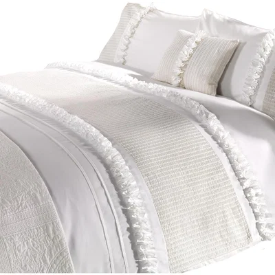 The Range Serenity Duvet Set - Cream / Single