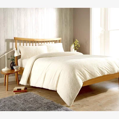 The Range Original Teddy Duvet Set - Cream / Double