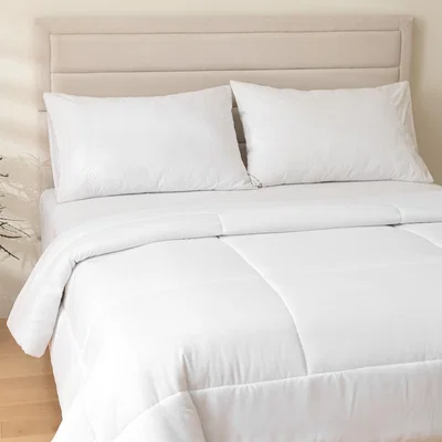 The Range Comfortable Duvet Cover - White / Duvet Cover (200 x 200cm) + Pillowcases 2 (50 x 75cm)