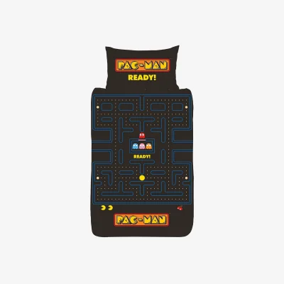The Range Pac-Man Maze Reversible Duvet Set - Multicoloured / Human Size