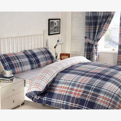 The Range Brandon Check Room In A Bag Polycotton Duvet Set With Pillowcase - Multicolor