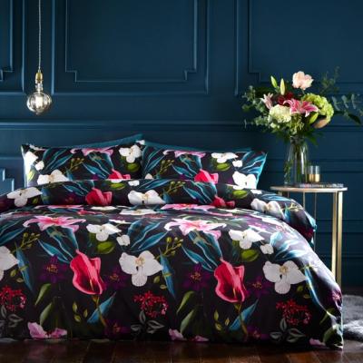 The Range Lily Tropics Duvet Set - Black / 7cm