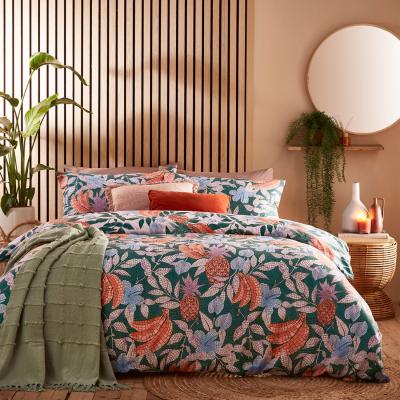 The Range CYPRESSA Mosaic Reversible Duvet Set - Jade / King