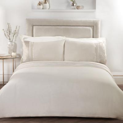 The Range Gild Panel Duvet Cover and Pillowcase Set - Gold