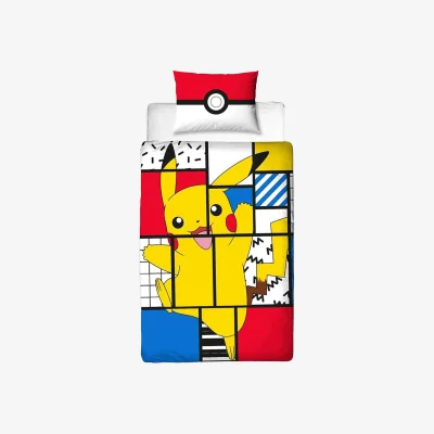 The Range Pokemon Super Memphis Reversible Duvet Set - Multicoloured