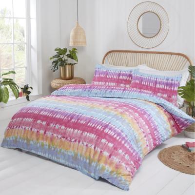 The Range Tie Dye Polycotton Duvet Set With Pillowcase - Multi / Double