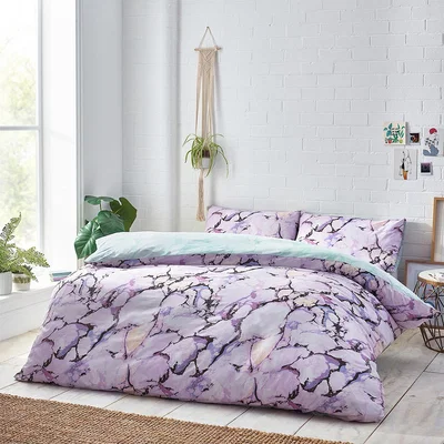The Range MARBLE  Duvet Set - Pastels / Double