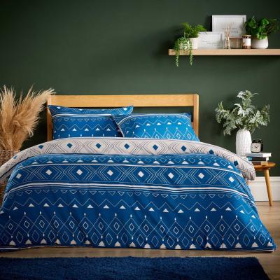 The Range Oslo Flannel Duvet Set - Sapphire / Double