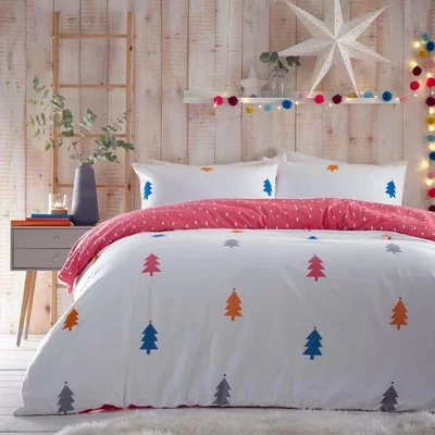 The Range Nordic Trees Duvet Set - White