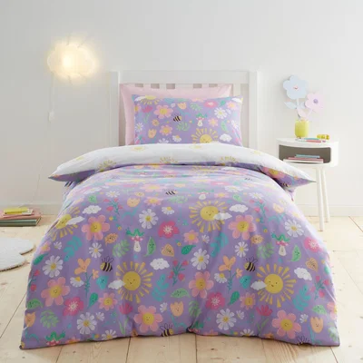 The Range Sunny Days Duvet Set - Purple